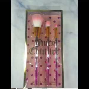 Juicy Couture Makeup Brush Set Of 3 Ombré Handle